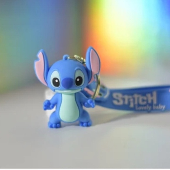 Lilo & Stitch Blue Keychain, Backpack Accessory- Set of two units - Picture 3 of 3